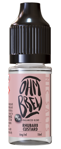 Ohm Brew Nic Salts Rhubarb & Custard 10ml