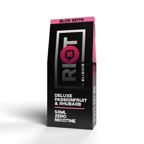 Riot Squad Black Edition Deluxe Passionfruit & Rhubarb 2 x 50ml multipack 0mg