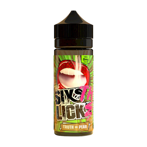 Six Licks Truth Or Pear 100ml 0mg